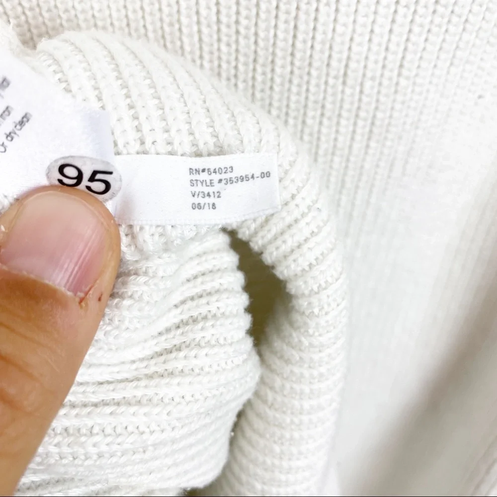 Athleta | Ivory Rest Day Asymmetric Sweater - Picture 12 of 13